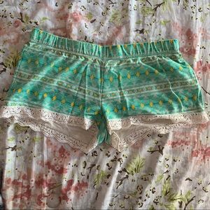 O’Neill Green Aztec print shorts